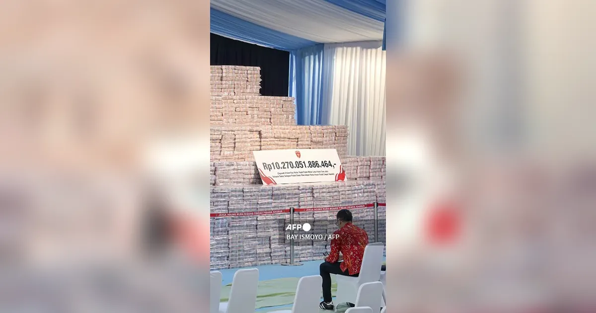 FOTO: Kejagung Pamerkan Rp 10,2 Triliun Hasil Sitaan Kejahatan Lingkungan