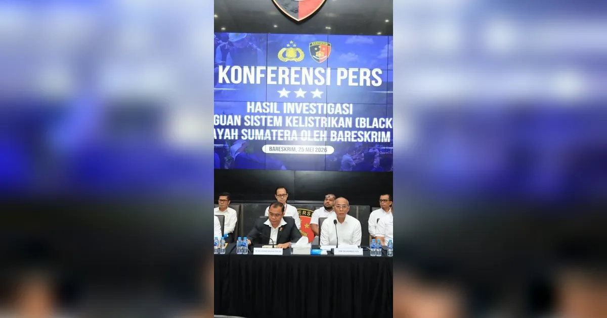 Polri Ungkap Hasil Investigasi Awal Blackout Sumatra, Pastikan Tidak Ada Sabotase
