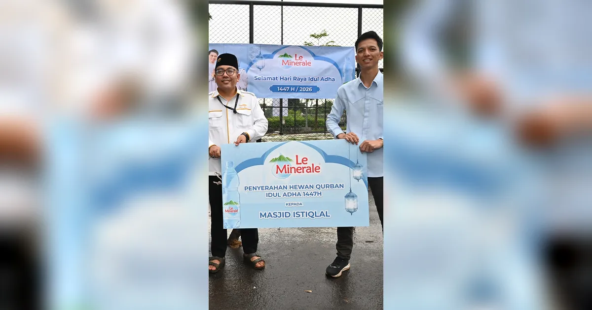 Maknai Idul Adha dengan Aksi Nyata, Le Minerale Salurkan Hewan Kurban ke Masjid Istiqlal