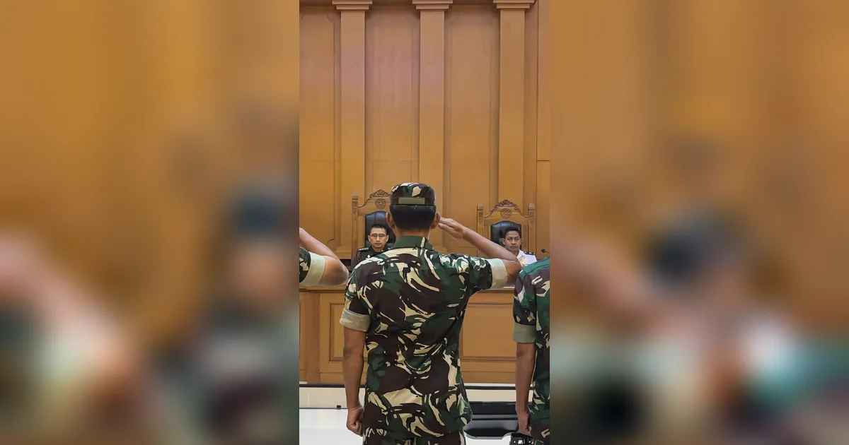 Empat Prajurit TNI Terdakwa Penyiraman Air Keras Andrie Yunus Dituntut 2 Tahun 6 Bulan Penjara