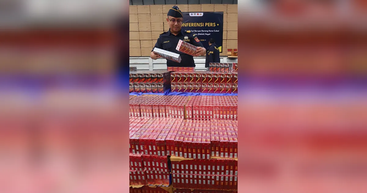 FOTO: Bea Cukai Gagalkan Peredaran  8,9 Juta Batan