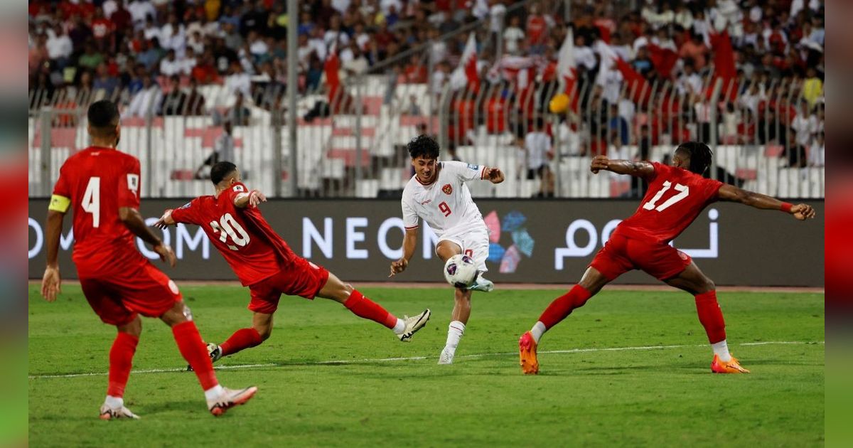 FOTO: Momen Timnas Indonesia Gagal Menang Lawan Bahrain, Diwarnai Keputusan Kontroversial Wasit