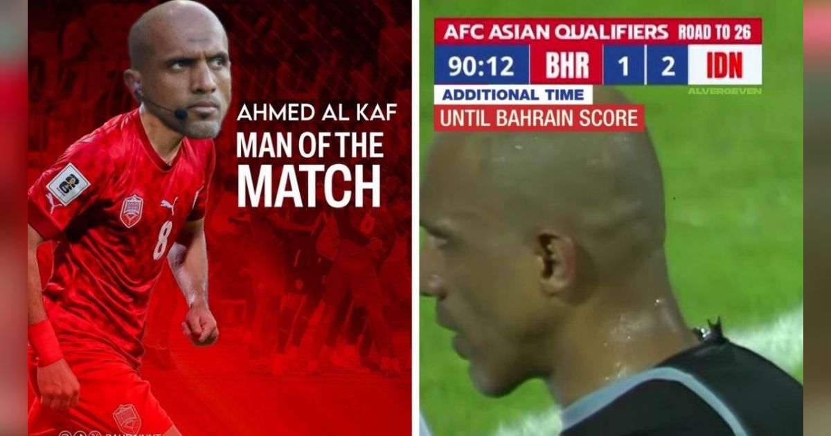 FOTO: Deretan Meme Kocak Sindir Wasit Ahmed Al-Kaf yang 'Rampok' Kemenangan Timnas Indonesia Atas Bahrain