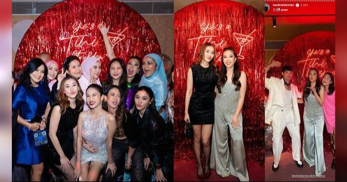 8 Potret Seru di Perayaan Ulang Tahun Marlene Hariman, Aurel Hermansyah dan Naysilla Mirdad Tampilkan Gaya Mewah dan Stylish!