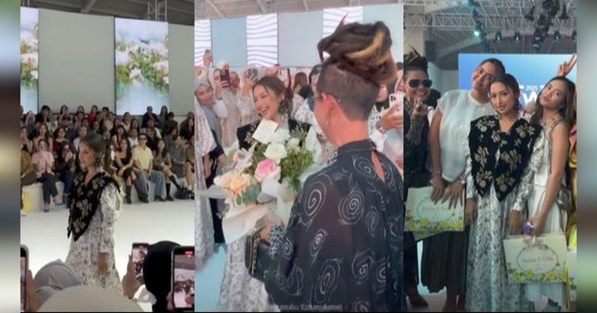 Auranya Cetar! 10 Potret Jennifer Coppen di Runway JFW 2025, Ditonton Ibu Mertua dan Adik Ipar