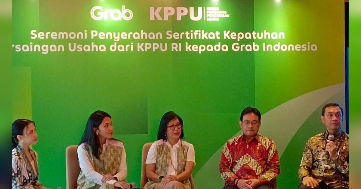 Grab Indonesia Jadi Perusahaan Teknologi Pertama Terima Sertifikat Penetapan Program Kepatuhan Persaingan Usaha dari KPPU