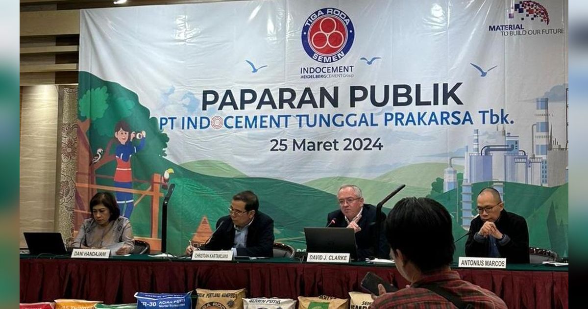 Indocement Raup Untung Rp1,9 Triliun di 2023, Ini Faktor Penyumbangnya