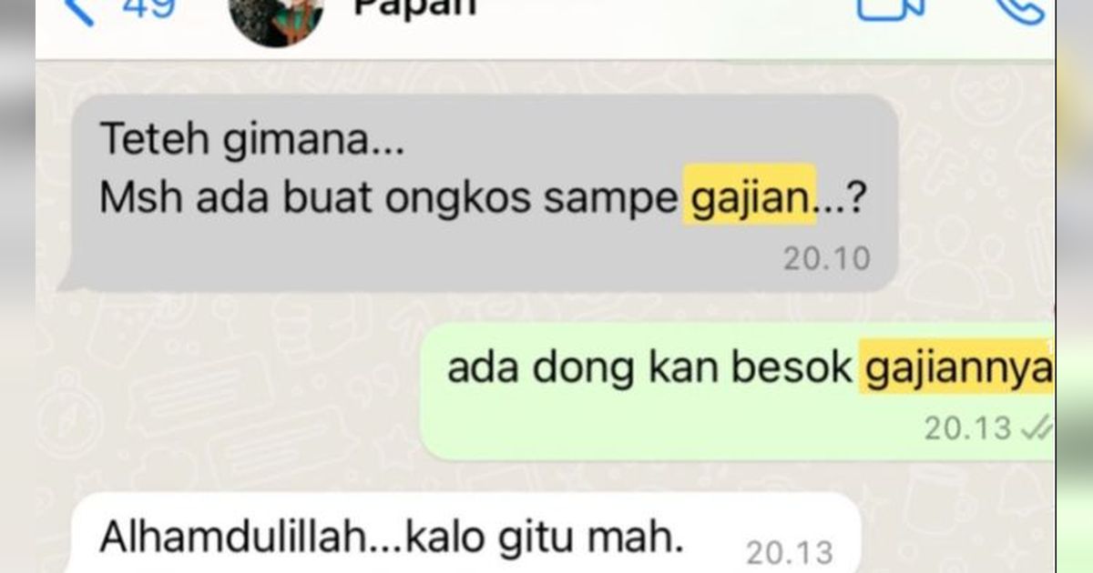 Cerita Anak Perempuan Selalu Ditanya Ayahnya karena Khawatir Kehabisan Uang, Menyentuh Hati
