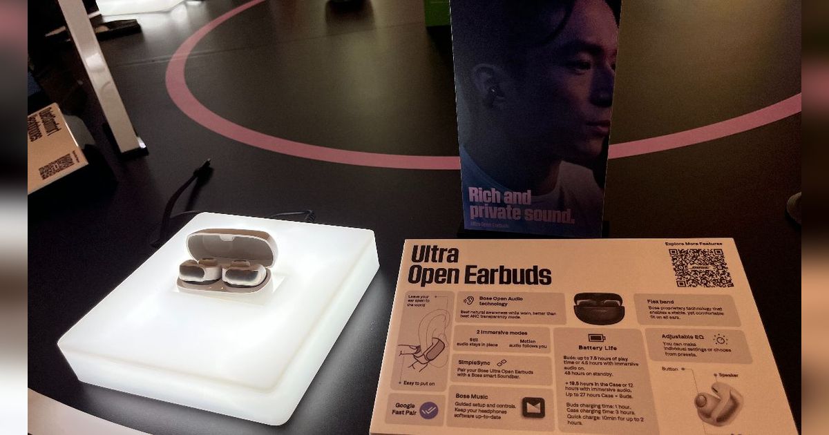 Bose Ultra Open Earbuds Resmi Rilis di Indonesia, Intip Harga dan Spesifikasinya