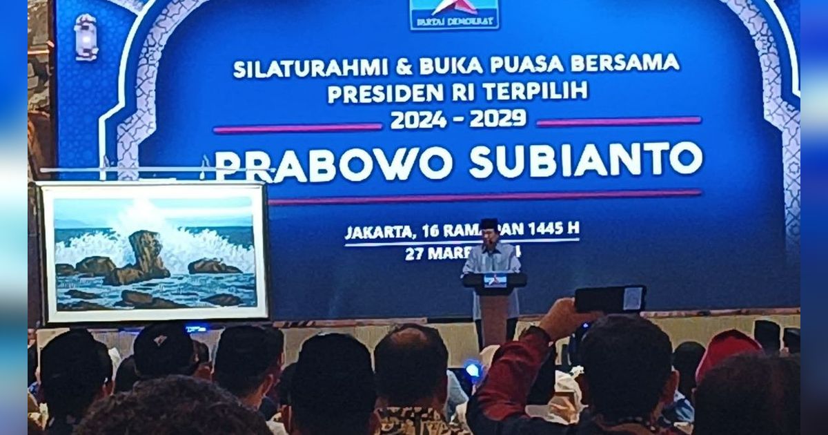 SBY Beri Lukisan Khusus, Prabowo Janji Pajang di Istana Presiden