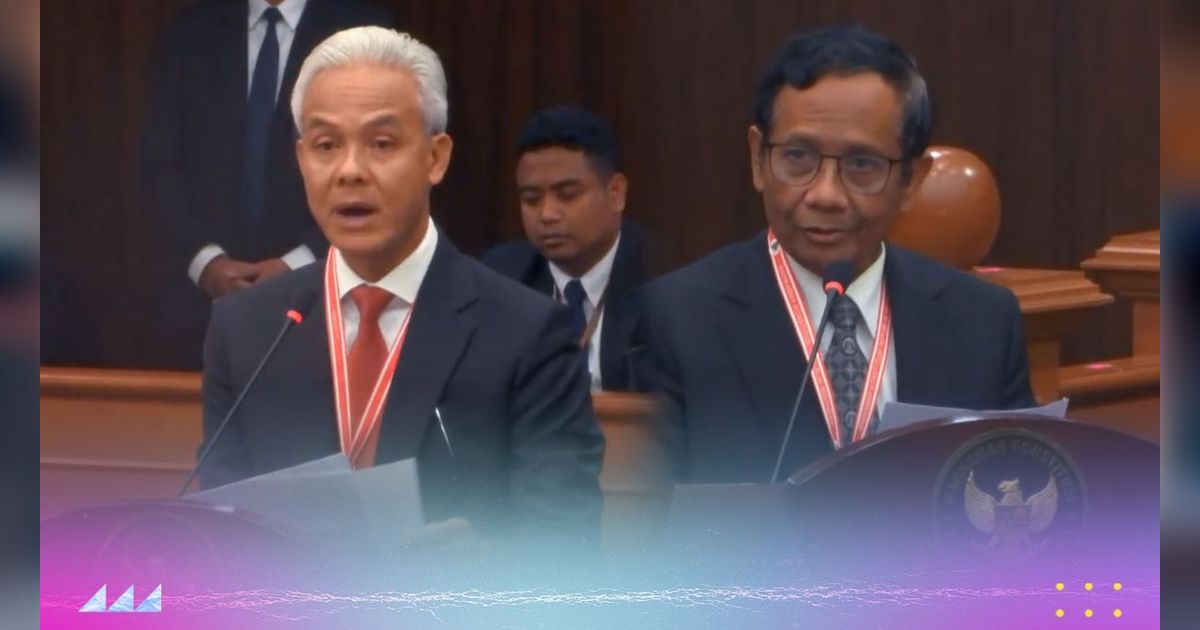 Pidato Lengkap Ganjar-Mahfud di Sidang Gugatan Pemilu 2024