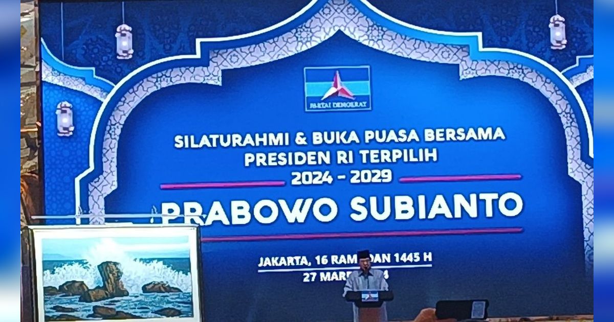 VIDEO: Makna di Balik Lukisan SBY untuk Prabowo, Kuat & Kokoh Bak Batu di Tengah Samudera