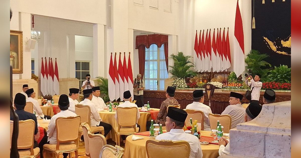 Menteri PDIP, PKB dan NasDem Tak Hadiri Bukber di Istana, Jokowi Duduk Semeja dengan Prabowo