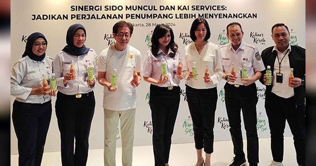 Wajib Dicoba! Sido Muncul dan KAI Services Hadirkan Minuman Herbal Siap Minum di 64 Kereta Eksekutif