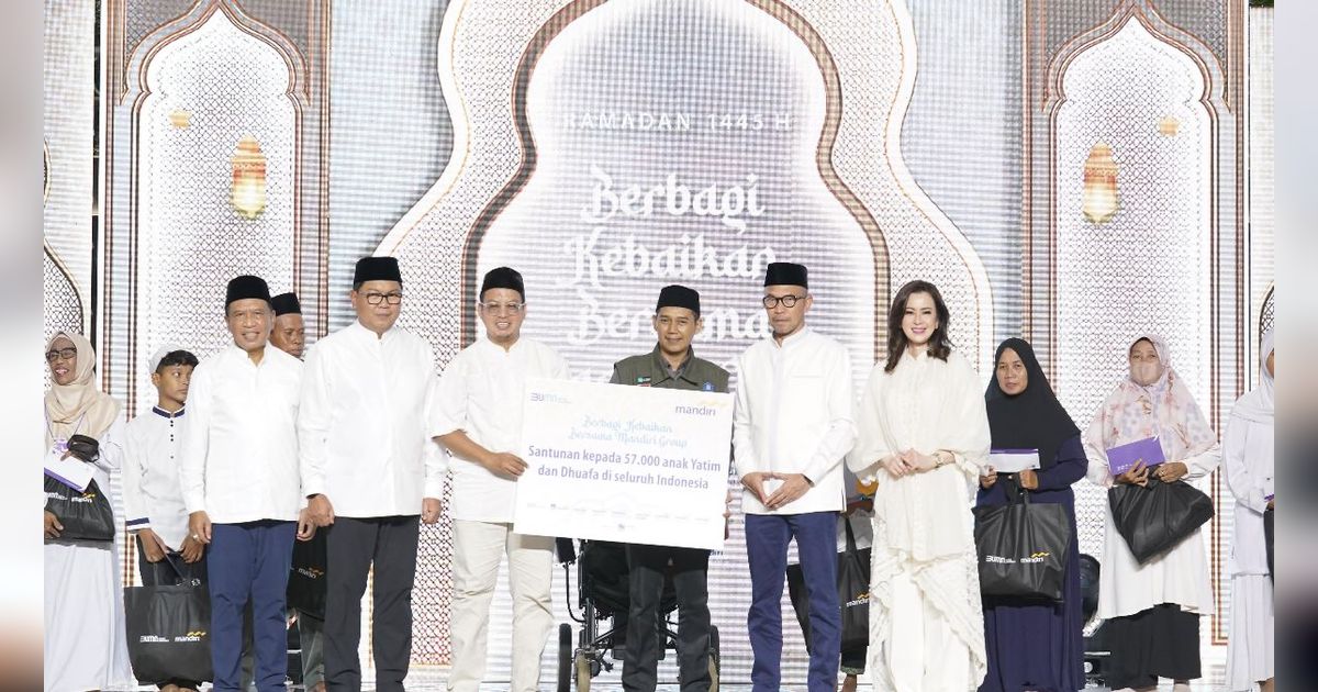 Mandiri Group Santuni 57 Ribu Anak Yatim dan Duafa Selama Ramadan