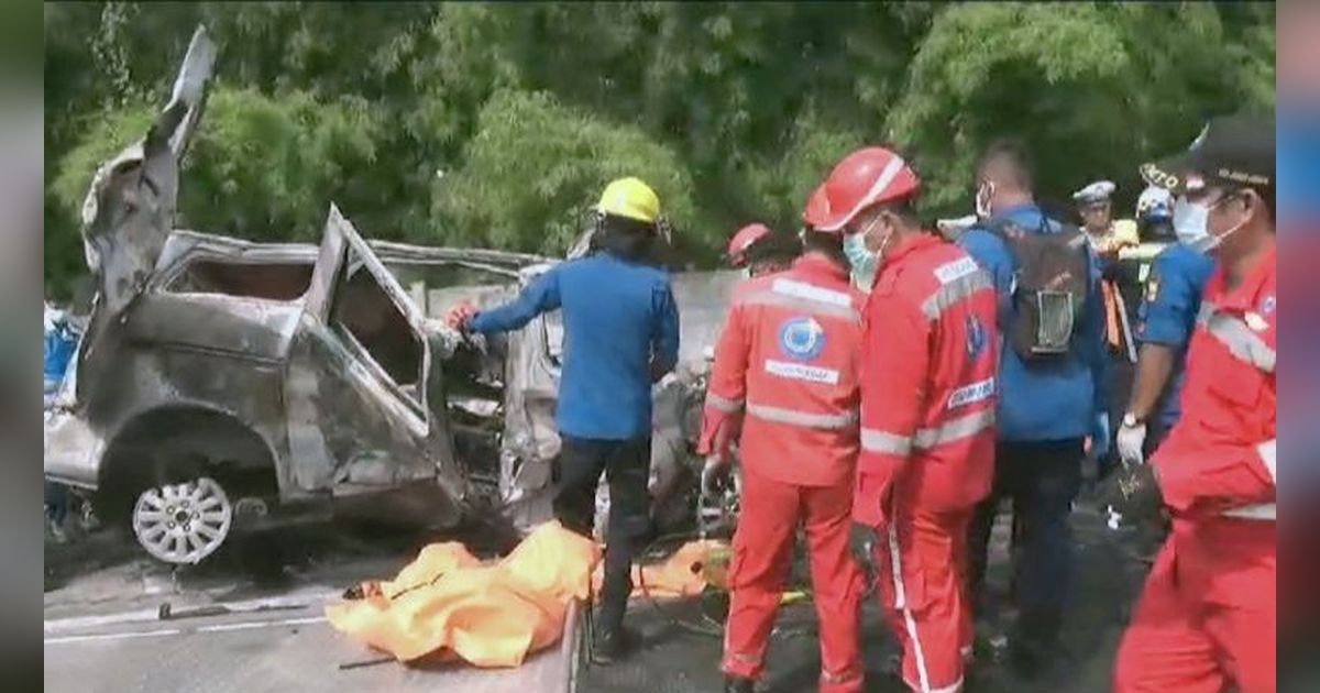 Kondisi Korban Kecelakaan Maut KM 58 Tol Jakarta-Cikampek: Luka Bakar 90-100 Persen