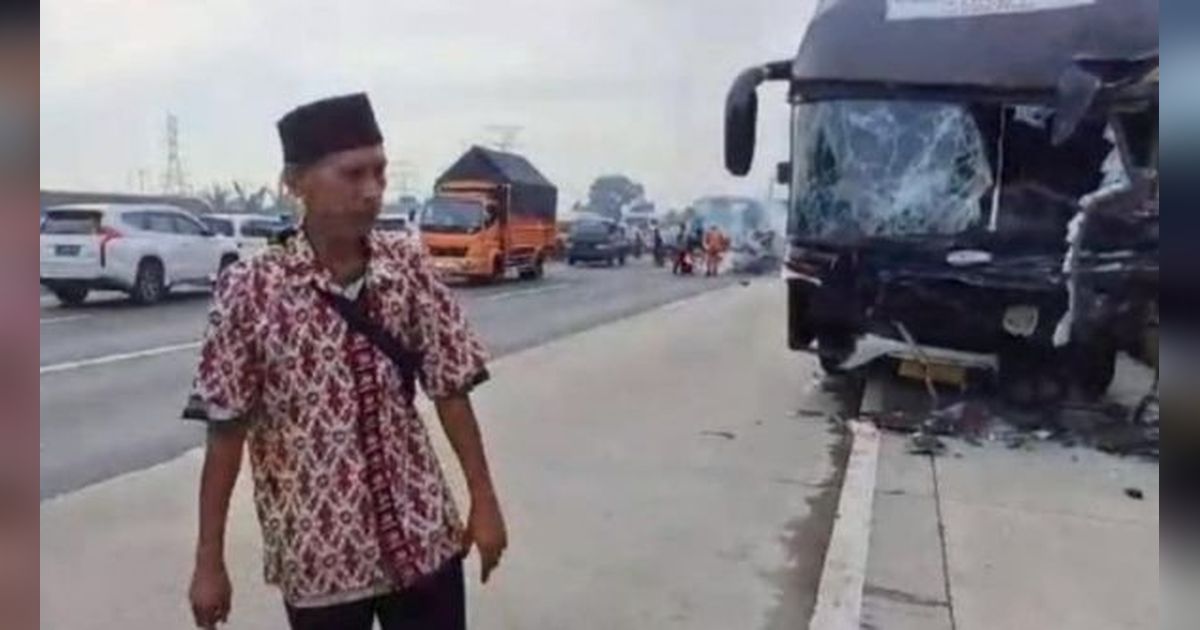 Aksi Sopir Bus Primajasa Selamat dari Kecelakaan di Cikampek Bikin Warganet Terharu