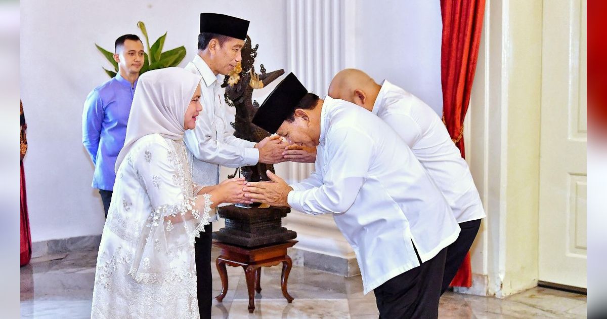 Presiden Jokowi Gelar Open House Idulfitri Bersama Menteri di Istana Negara