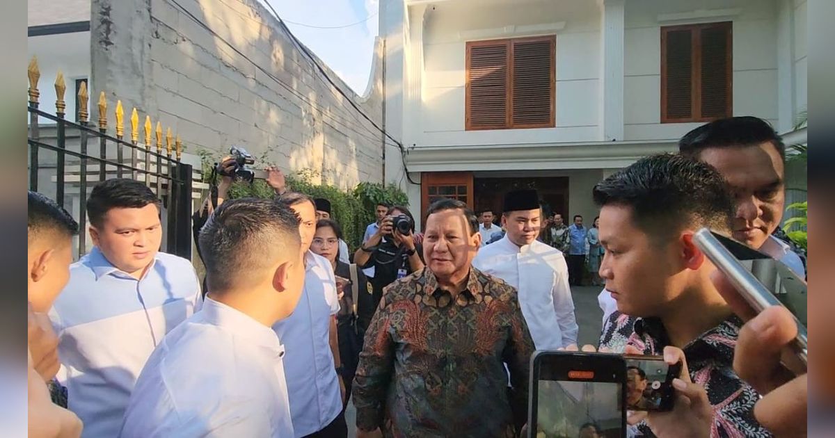 Prabowo Gelar Open House di Kertanegara, Agus Gumiwang hingga Aburizal Bakrie Hadir