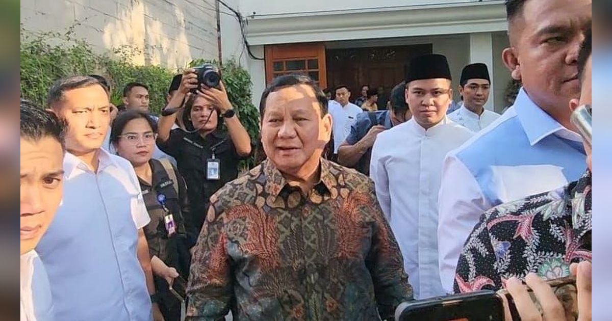 Ditanya Rencana Bertemu Megawati, Prabowo Jawab dengan Senyuman