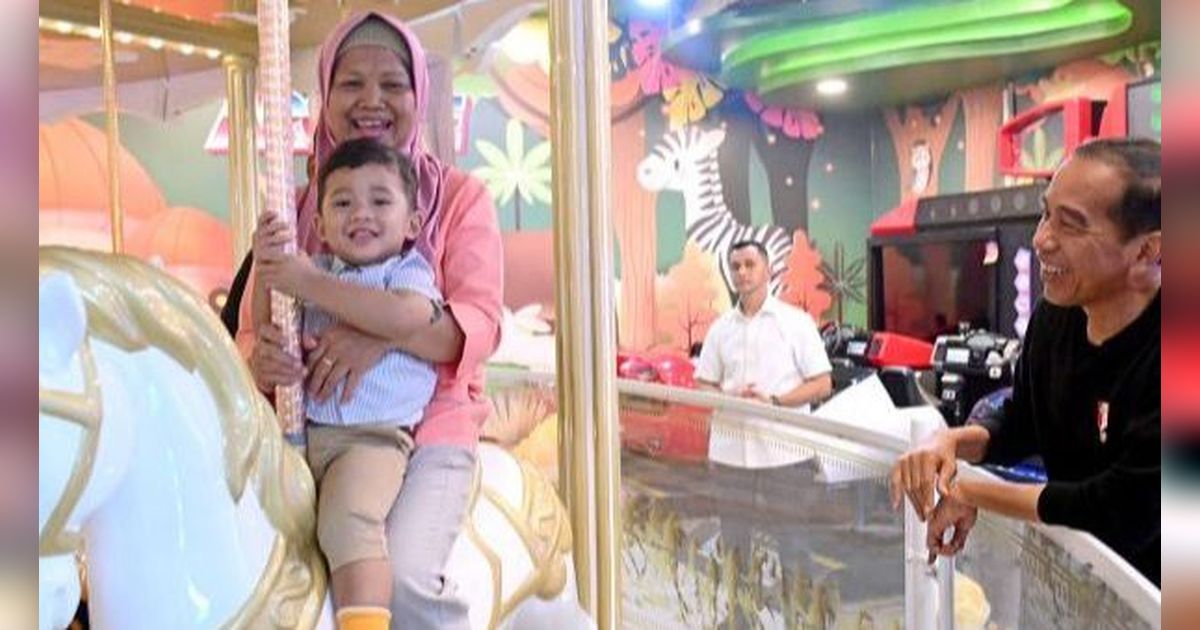 Libur Lebaran, Jokowi Pilih Temani Cucu Bermain