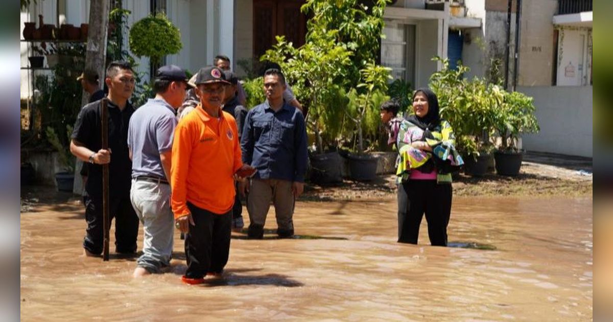 Tanggul Jebol, Dua Kecamatan di Bandarlampung Terendam Banjir