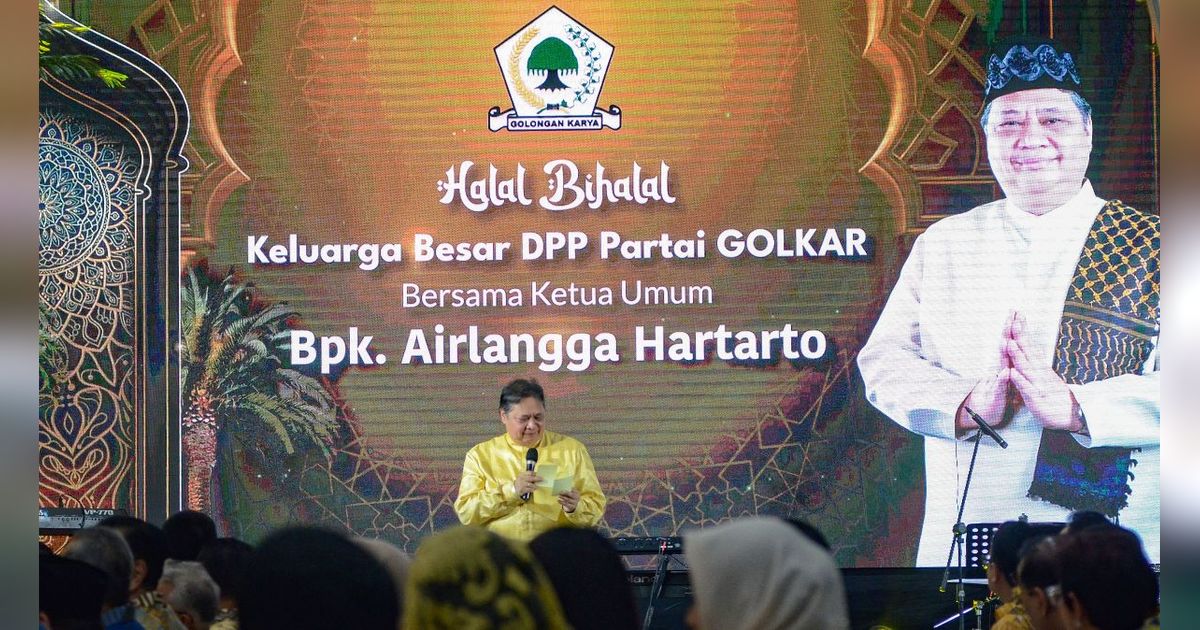 FOTO: Suasana Halalbihalal Partai Golkar Dihadiri Elite Sejumlah Parpol