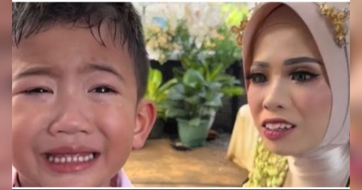 Viral Momen Anak Majikan Menangis saat Datang ke Pernikahan ARTnya, Curi Perhatian