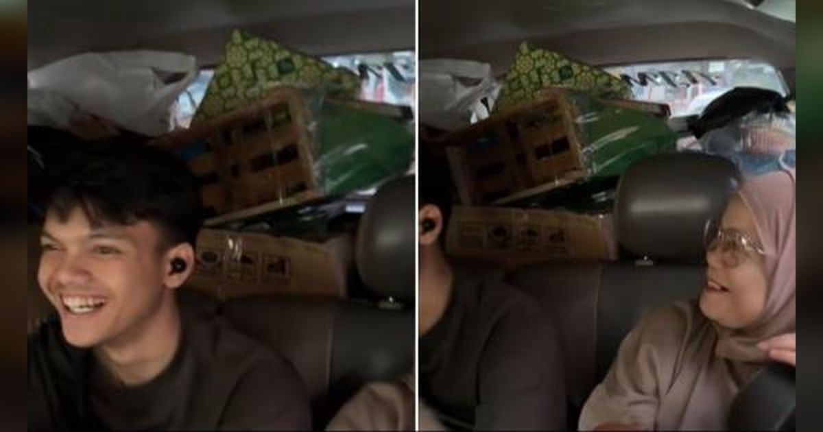 Momen Mudik Emak-emak Ini Bikin Heboh, Segala Barang di Rumah Dibawa Pulang Termasuk Sebatang Pohon, Netizen: Mudik Apa Diusir Sih?