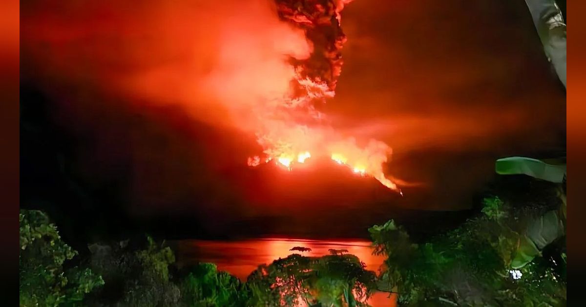 Waspada! Tsunami Setinggi 25 Meter Dampak Erupsi Gunung Ruang Sitaro Sulut, Ini Kata Badan Geologi