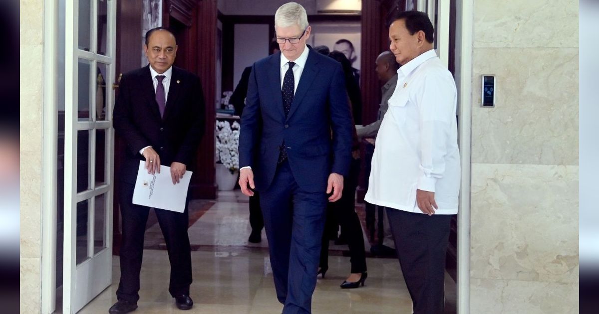 VIDEO: Ini Pembicaraan CEO Apple Tim Cook Saat Bertemu Prabowo, Salfok Ke Mayor Teddy