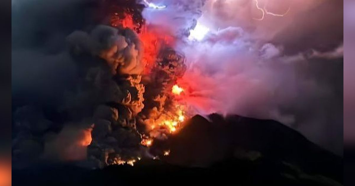 VIDEO: Detik-Detik Gunung Ruang Erupsi, Badan Geologi 