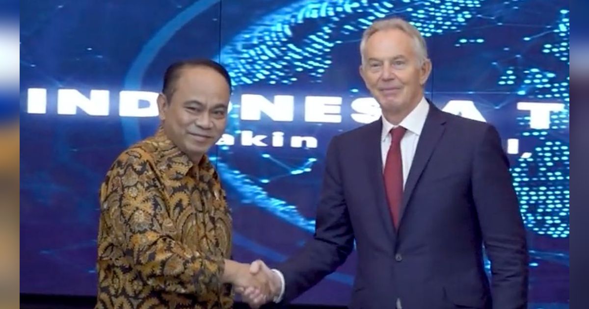 Ketemu Mantan PM Inggris Tony Blair, Menkominfo Diwanti-wanti soal Perkembangan AI