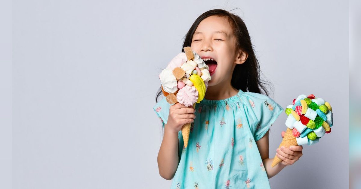 Resep Es Krim Non-dairy Warna-warni untuk Anak yang Tumbuh Gigi