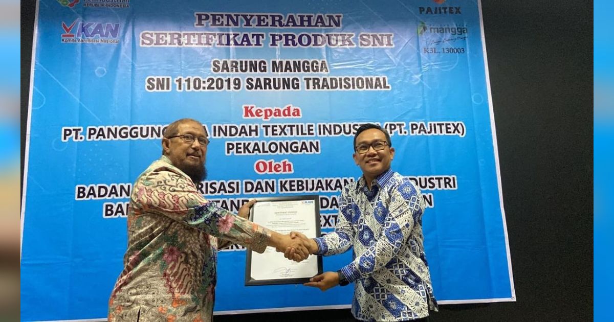 Sarung Mangga Raih Standar SNI Kategori Sarung Tradisional