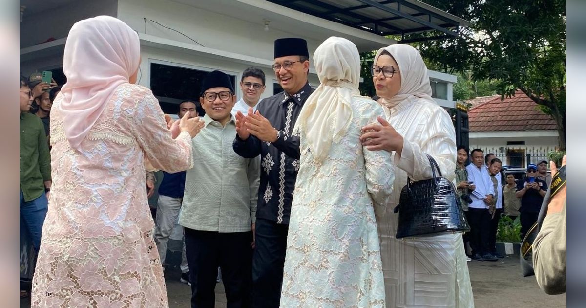 Halal Bihalal, Anies dan Keluarga Sambangi Rumah Cak Imin