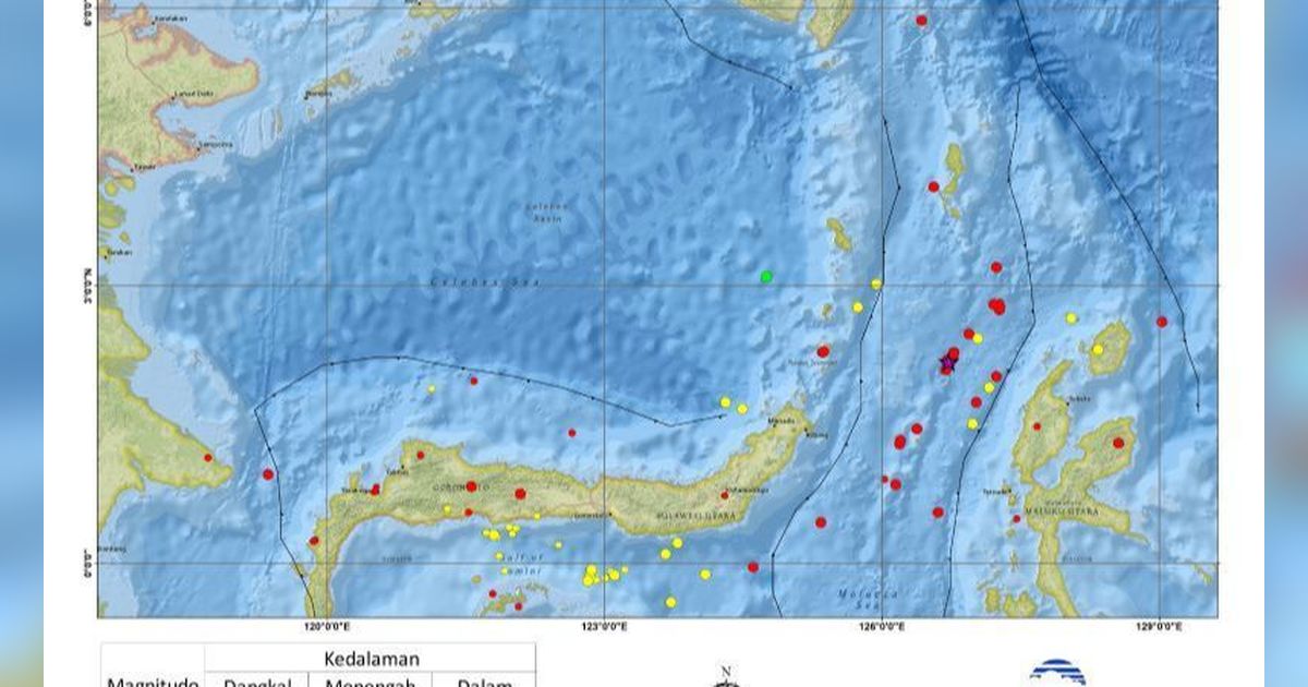 BMKG: 81 Gempa Bumi Tektonik Getarkan Sulut dan Sekitarnya Selama 12-18 April 2024