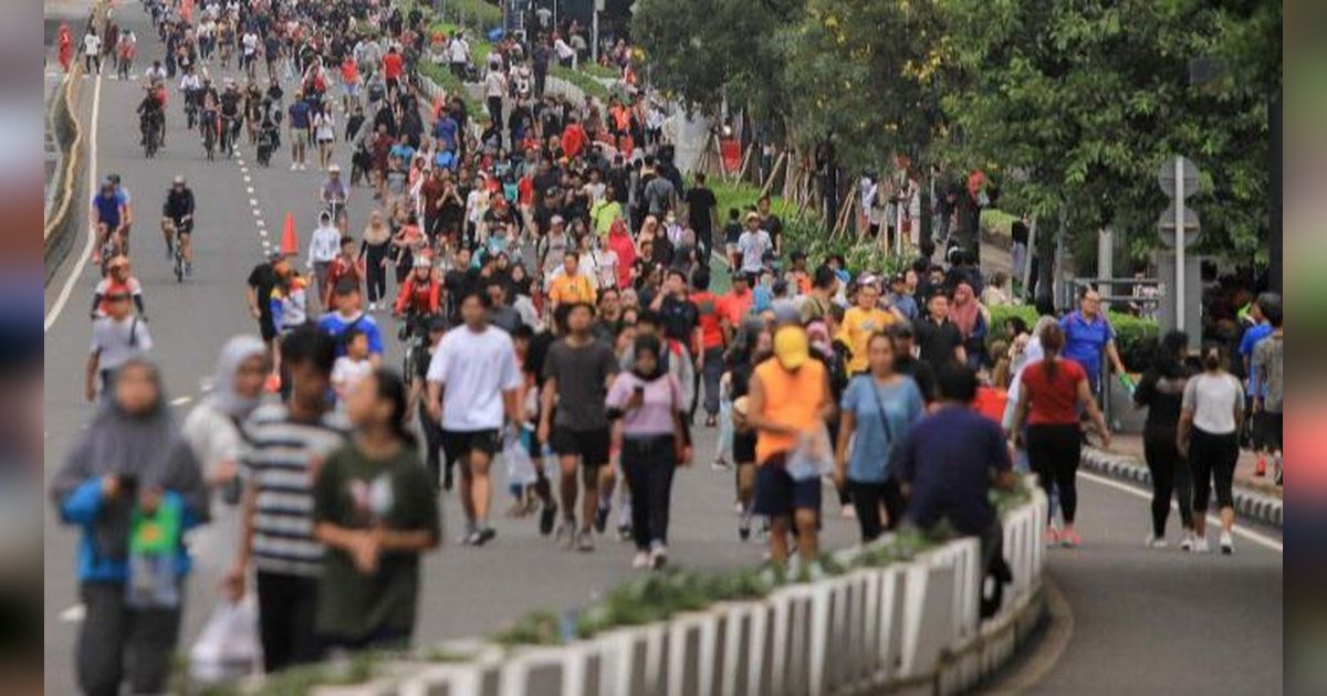 FOTO: Setelah Nikmati Libur Lebaran, Warga Jabodetabek Bondong-Bondong Berolahraga di Hari Bebas Kendaraan Bermotor Jakarta