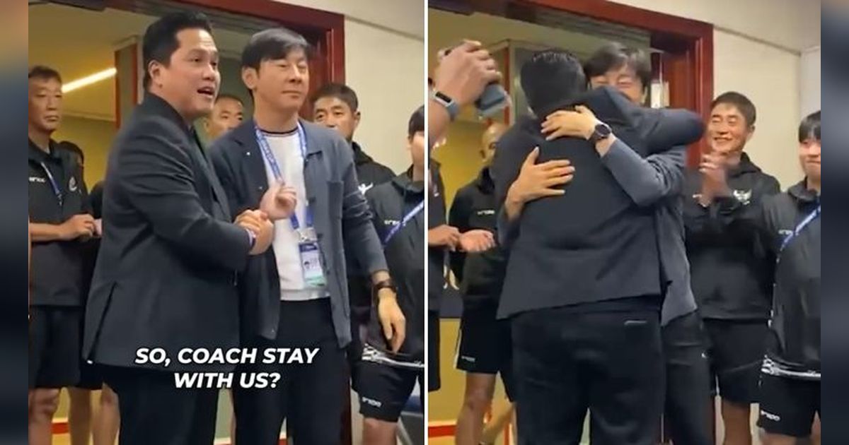 Erick Thohir Apresiasi Shin Tae-yong usai Timnas Indonesia U-23 Lolos ke 8 Besar Piala Asia U-23 2024, Beri Sinyal Perpanjang Kontrak