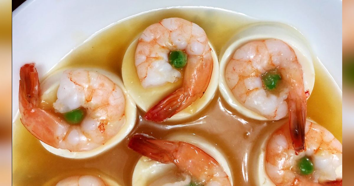 Bikin Tofu Udang Kukus, Makanan Rumahan Kaya Protein