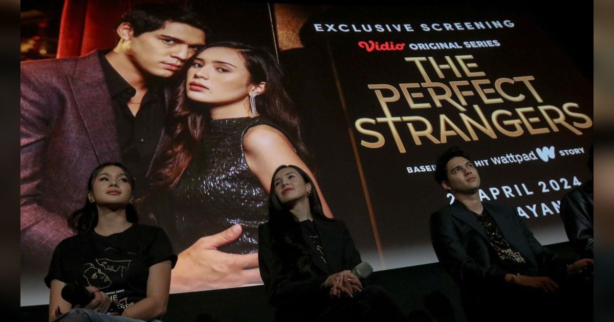 FOTO: Vidio Tayangkan Maxime Bouttier dan Beby Tsabina Beradu Akting di Series The Perfect Stranger