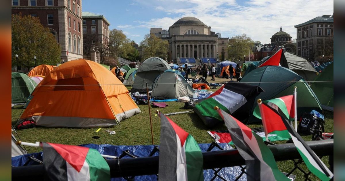 FOTO: Penampakan Perkemahan Massa Pro-Palestina yang Meluas Bermunculan di Kampus-Kampus Ternama Amerika Serikat