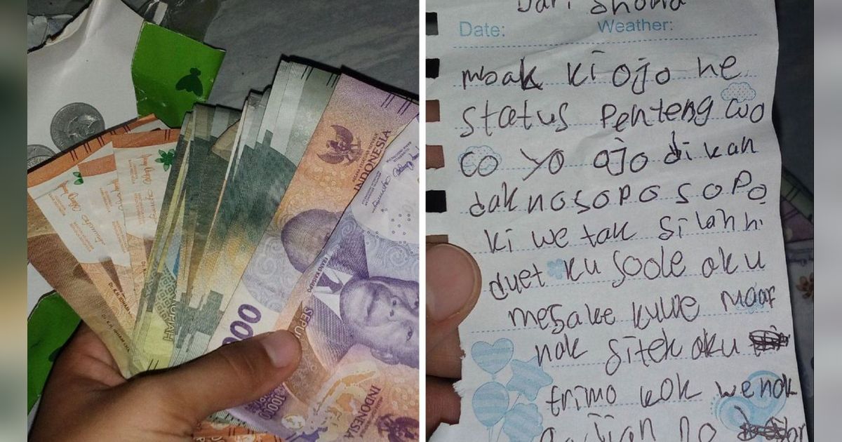 Viral Curhatan Wanita yang Dapat Perlakuan Manis dari Adiknya, Diberi Uang dan Surat yang Isinya Bikin Haru