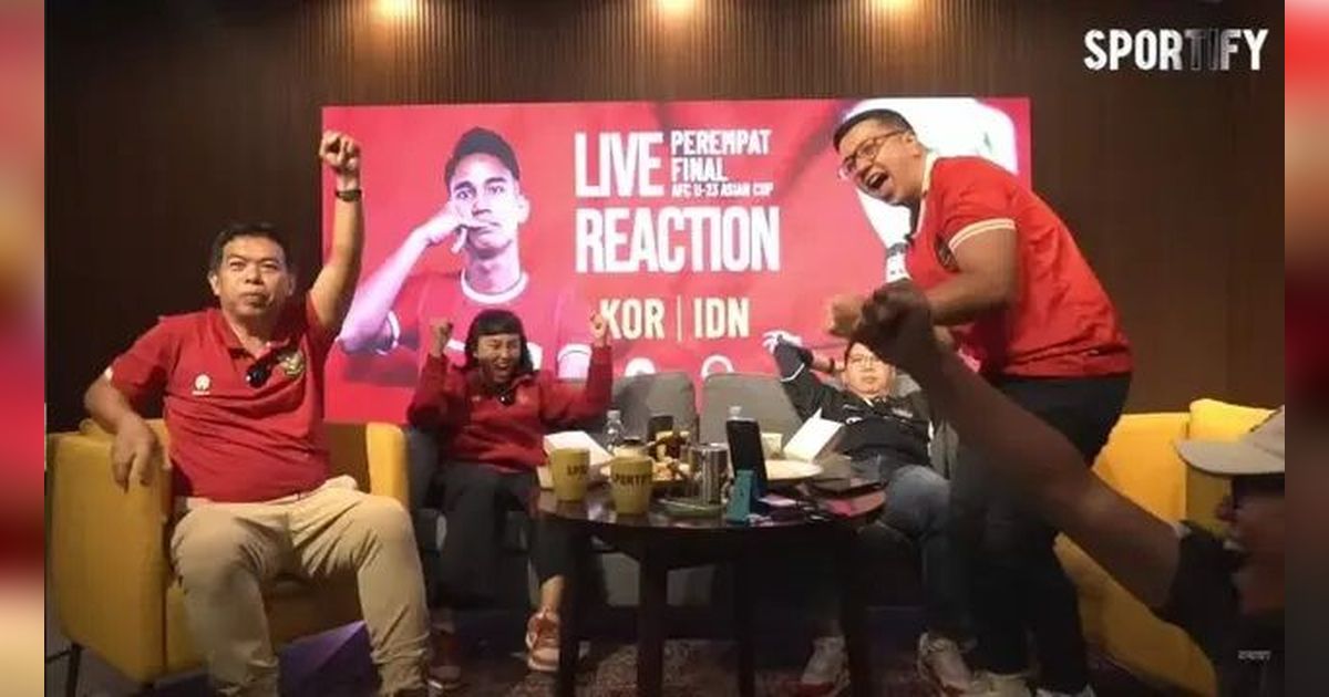 Ekspresi Bung Towel Saat Timnas Indonesia Kalahkan Korsel Bikin Netizen Geram