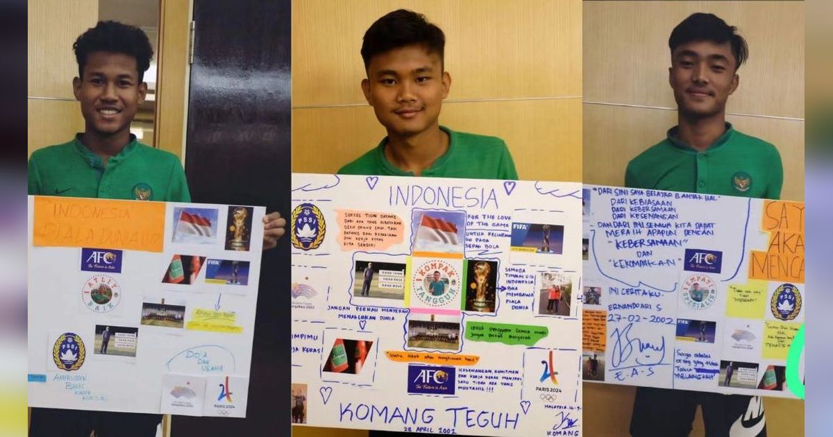 Tiga Pemain Timnas Indonesia U-23 Ternyata Pernah Tuliskan Impian Berlaga di Olimpiade Paris 2024 Saat 6 Tahun Lalu, Kini Nyaris Jadi Nyata