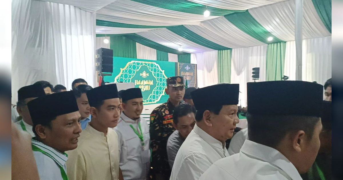 Prabowo-Gibran Tiba di Acara Halalbihalal, Disambut Langsung Ketua PBNU