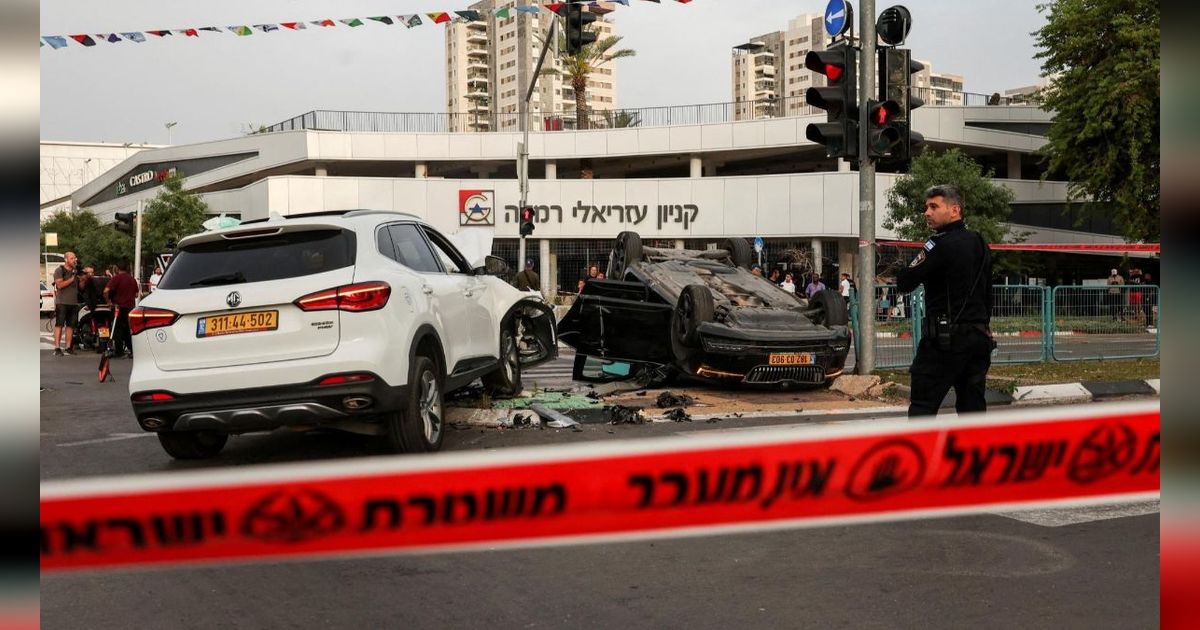 FOTO: Penampakan Mobil Menteri Keamanan Israel, Itamar Ben-Gvir yang Terguling Usai Melanggar Lampu Merah