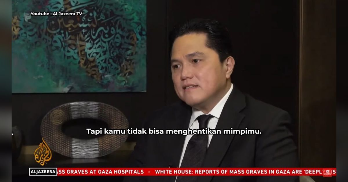 Jadi Sorotan Media Timur Tengah, Erick Thohir Sebut Sepak Bola Indonesia Raksasa yang Sedang Tidur