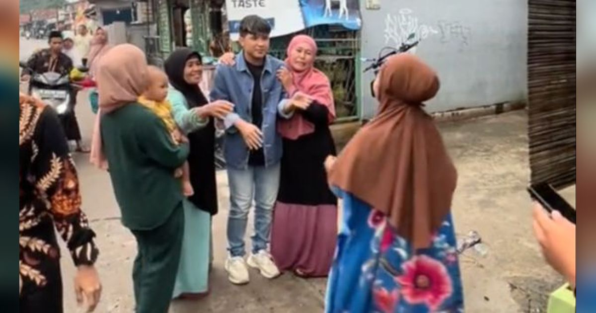 Viral Momen Jirayut Pertama Kali Kondangan di Indonesia, Disambut Heboh Warga