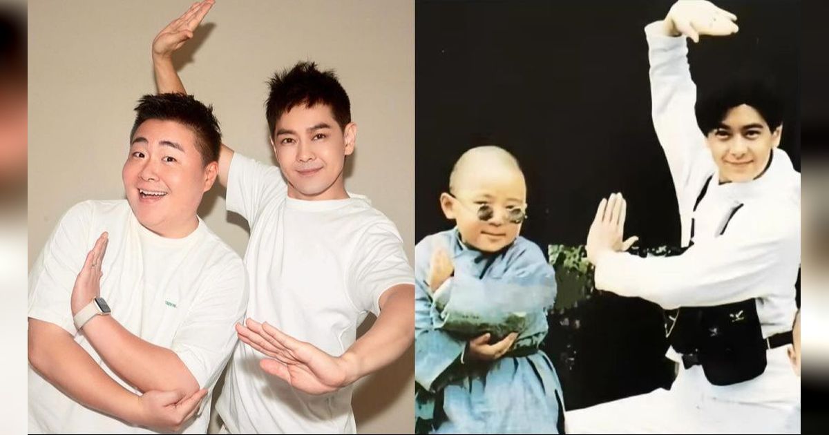 8 Potret Boboho Reka Ulang Foto Jadul Bareng Jimmy Lin, Dijuluki Vampir Karena Tak Menua